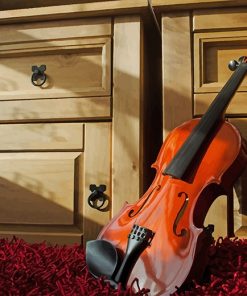 Brown Violin Paint By numbers