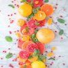 Citrus Pomegranate Salad adult paint by numbers