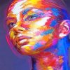 Colorful Face woman adult paint by numbers