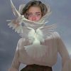 Sad bird woman adult paint by numbers