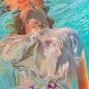 Woman in the water adult paint by numbers