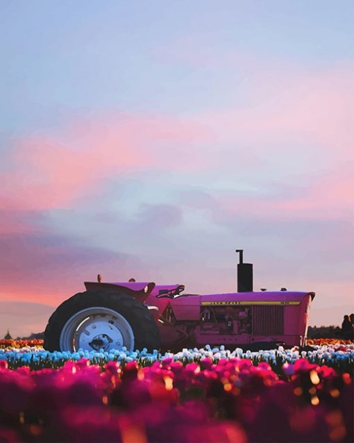 Aesthetic Tractor paint by number