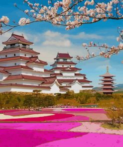 Cherry Blossom Japan - Paint By Numbers