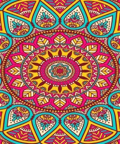 Colorful Mandala Paint By numbers