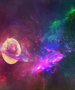 Colorful Space - Paint By Numbers