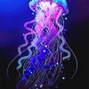 Blue And Purple Jellyfish Paint By Numbers