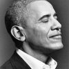 Obama Black And White Paint By Numbers