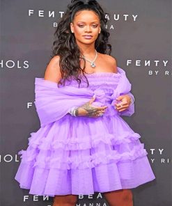 Rihana Purple Dress adult paint by numbers