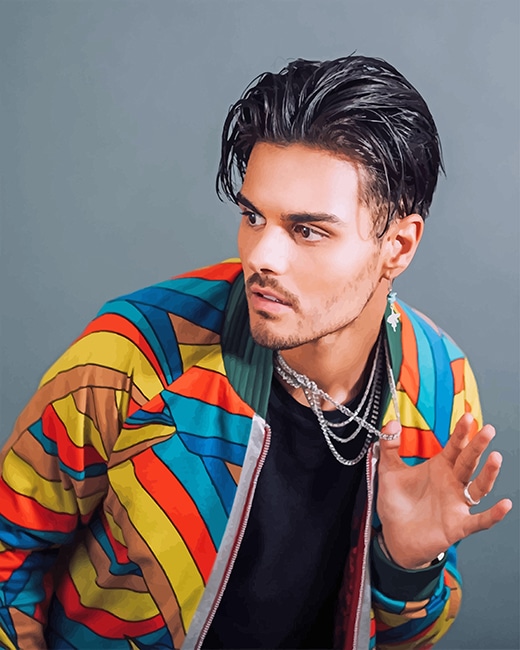 Abraham Mateo Photoshoot Paint by numbers