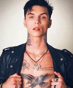 Andy Biersack Black Paint By Numbers