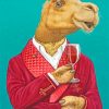 Classy Camel Drinking Wine Paint By Numbers