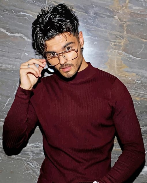 Abraham Mateo Glasses adult paint by numbers