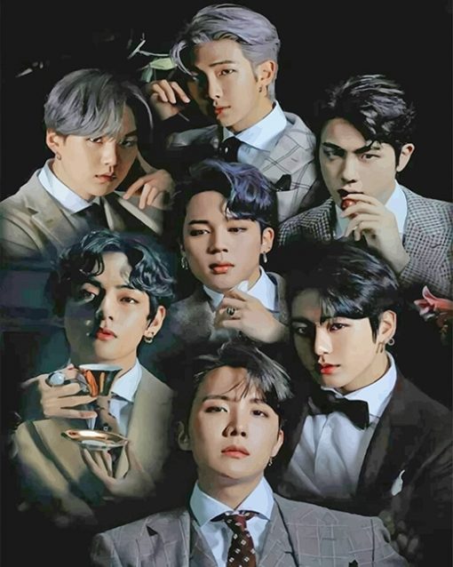 Bangtan Boys BTS paint by number