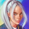 Billie Eilish Grey Hair Paint By Numbers