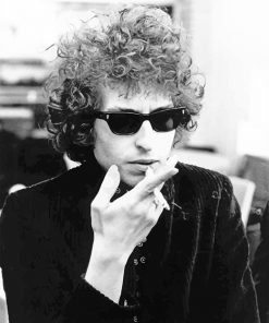 Bob Dylan Black And White paint by number