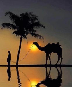 Egyptian Walker Silhouette - Paint By Numbers
