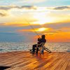 Fisherman Sunset paint by number