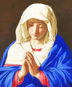Giovanni Battista Salvi Da Sassoferrato Virgin Mary paint by number
