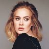 Gorgeous Adele Wearing Black adult paint by numbers