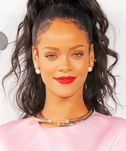 Gorgeous Rihanna paint by number