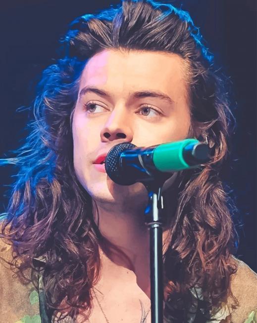 Harry Styles Singing Paint By numbers