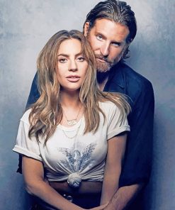 Lady Gaga And Bradely Cooper paint by numbers