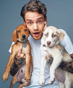 Liam Payne and his pets adult paint by numbers