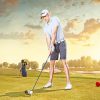 Man playing golf adult paint by numbers