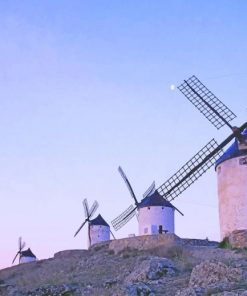 Windmills Of Campo De Criptana adult paint by numbers