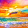 Beautiful beach paint by numbers
