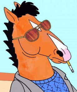BoJack Horseman Smoking - Animations Paint By Numbers