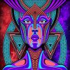 Colorful Woman Gala Patria paint by number
