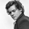 Cute Black And White Harry Styles Paint by Numbers