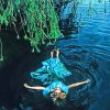Girl Laying On The Water Paint By Numbers