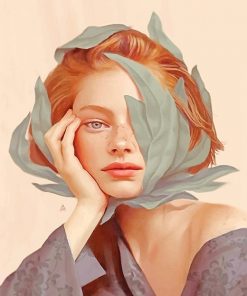Girl Surrealist Art paint by number