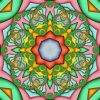Green Mandala paint by number