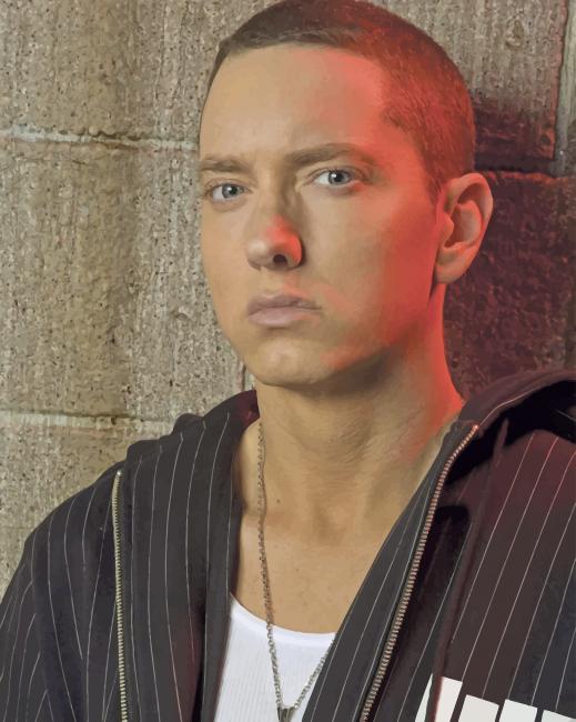 Handsome Eminem paint by numbers