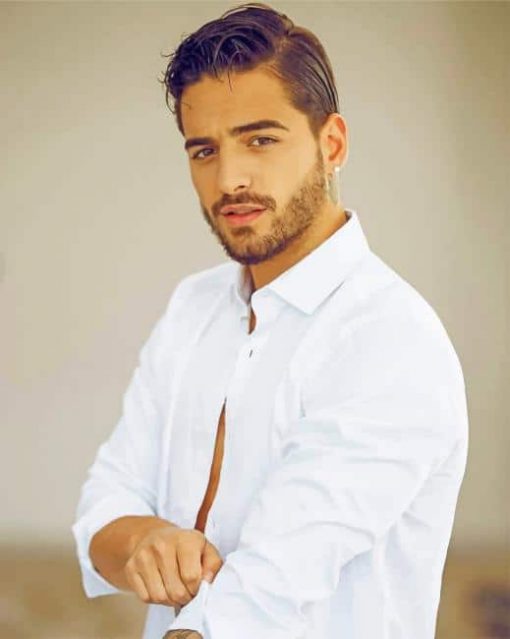 Handsome Colombian Singer Maluma Paint By Numbers