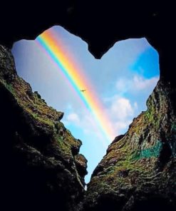Heart Rainbow - Paint By Numbers