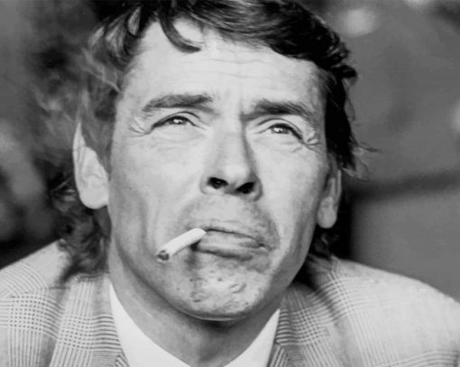 Jacques Brel Black And White Paint By Numbers