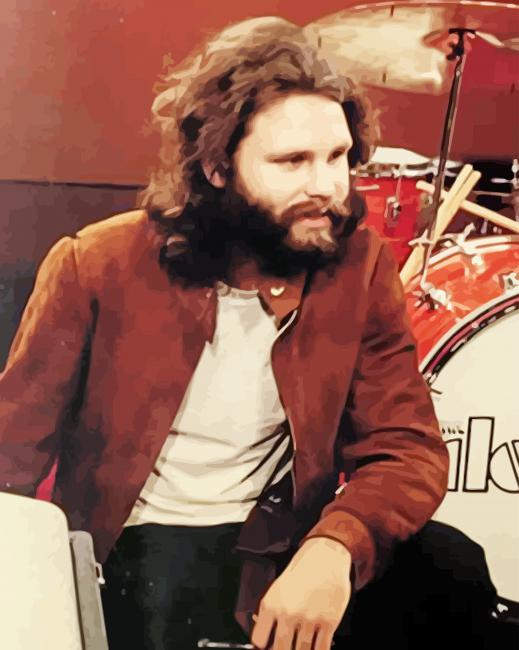 Jim Morrison Smiling paint by number
