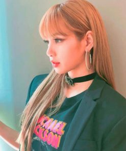 Lisa Black Pink paint by numbers