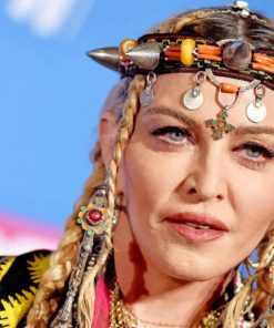 Madonna With Maroccan Accessories paint by numbers