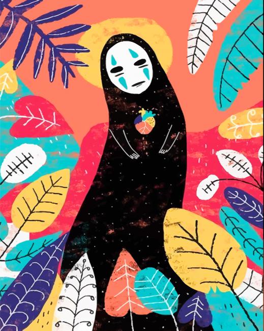 No Face Colorful paint By numbers