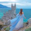 Princess Wearing Blue Dress Paint By Numbers