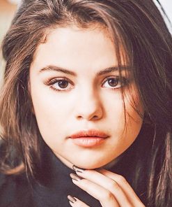 Selena gomez portrait adult paint by numbers