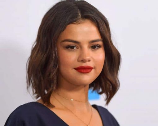 Selena Gomez Short hair Paint by Numbers