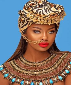 Stunning African Woman paint by number