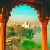 Taj Mahal Garden India paint by number