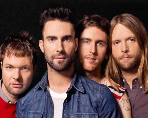 The Famous Band Maroon 5 paint by numbers